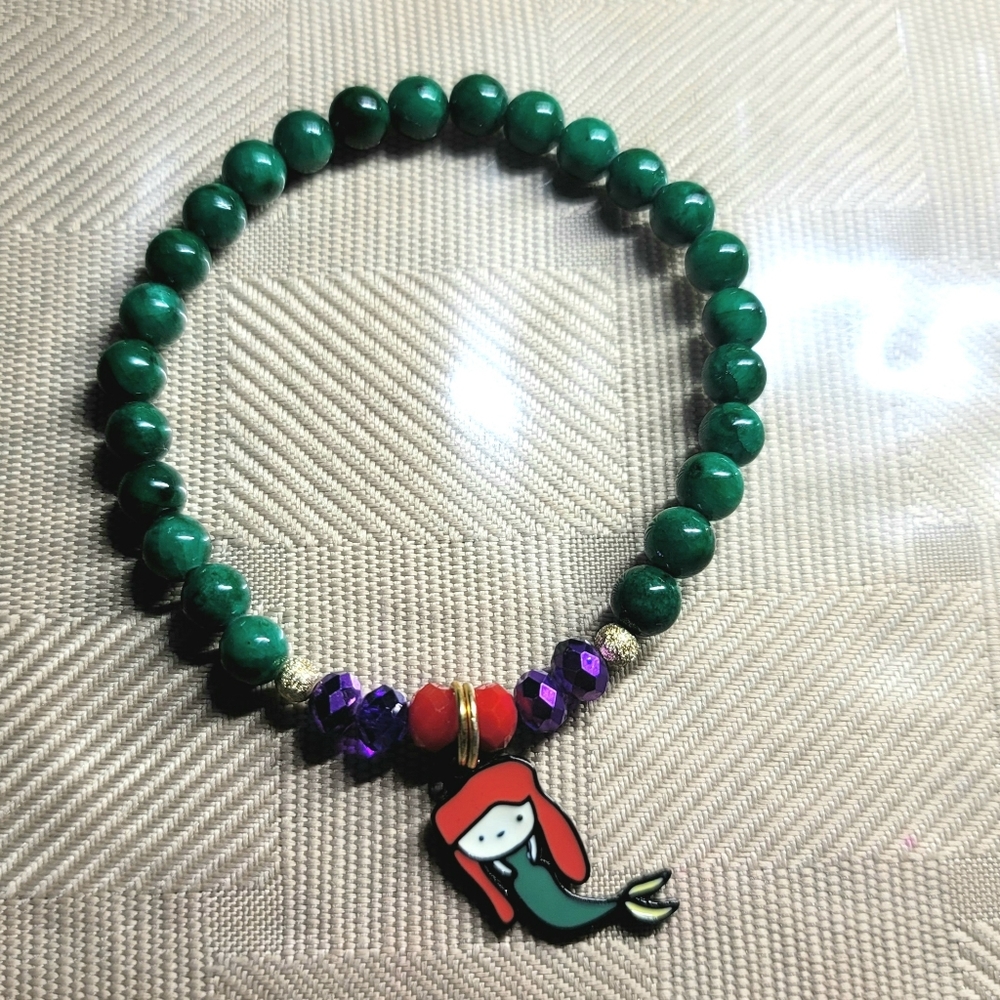 Handmade Little Mermaid Beaded Bracelet